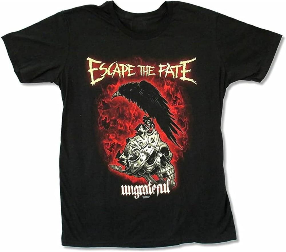 SALE Vtg Escape The Fate Band Ungrateful Cotton Black Full Size Unisex Shirt Unisex T-Shirt