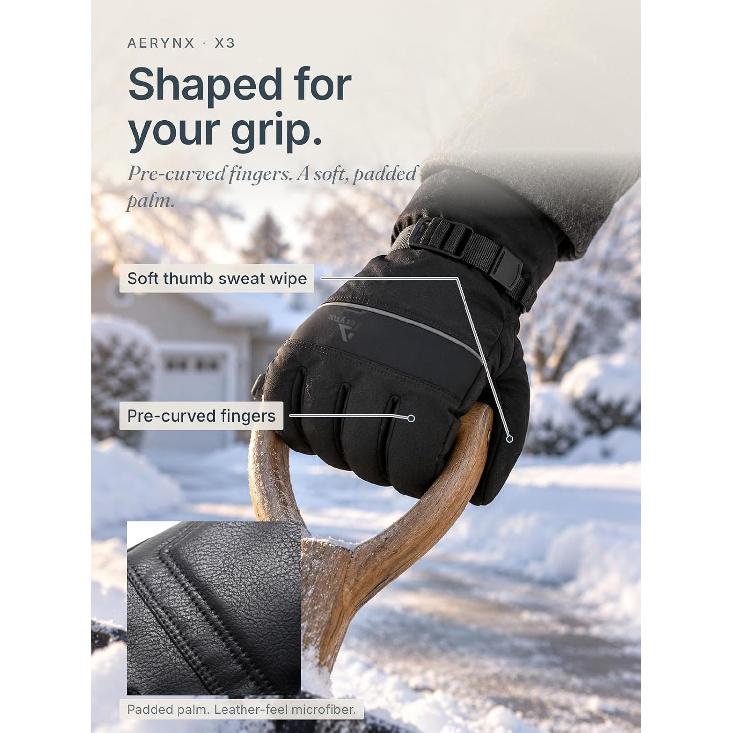 Winter Waterproof Ski Snow Warm Gloves for Women Men