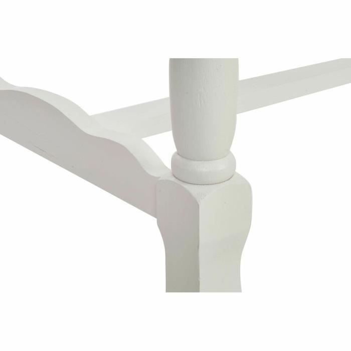 Table de salle à manger - Bois blanc - 180 x 90 x 80 cm - Hauteur 80 cm