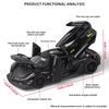 Koenigsegg Jesko Attack Суперкар Симуляция Литые и Игрушечные Транспортные Средства Звуки и Свет Машинка с Инерционным Двигателем 1:32 Подарки из сплава для детей