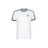 adidas originals Adicolor Classics Embroidered Logo Stripe Sports Short Sleeve White Men's GN3494
