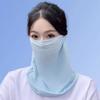 Yousheng Sunscreen Face Guard Ice Silk Material Multifunctional Sun Protection Neck Gaiter with Ear Hooks Outdoor Cycling Wear