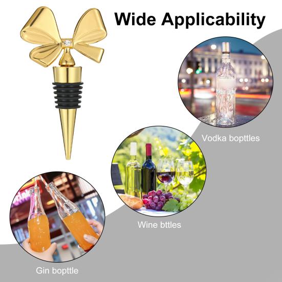 Многоразовая пробка для винной бутылки, винная пробка в форме банта, гибкая пробка для бутылки, подарок на новоселье для любителей вина