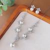 Jewelry Pearl Set Necklace Stud Earrings Imitation Australian White Beads Fashion Luxury High-End Women'S