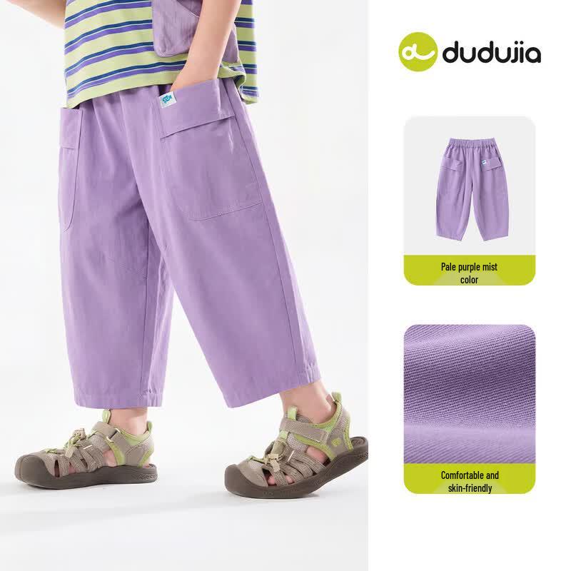Dudu Family Kids' 100% Cotton Summer Mosquito-Repellent Pants