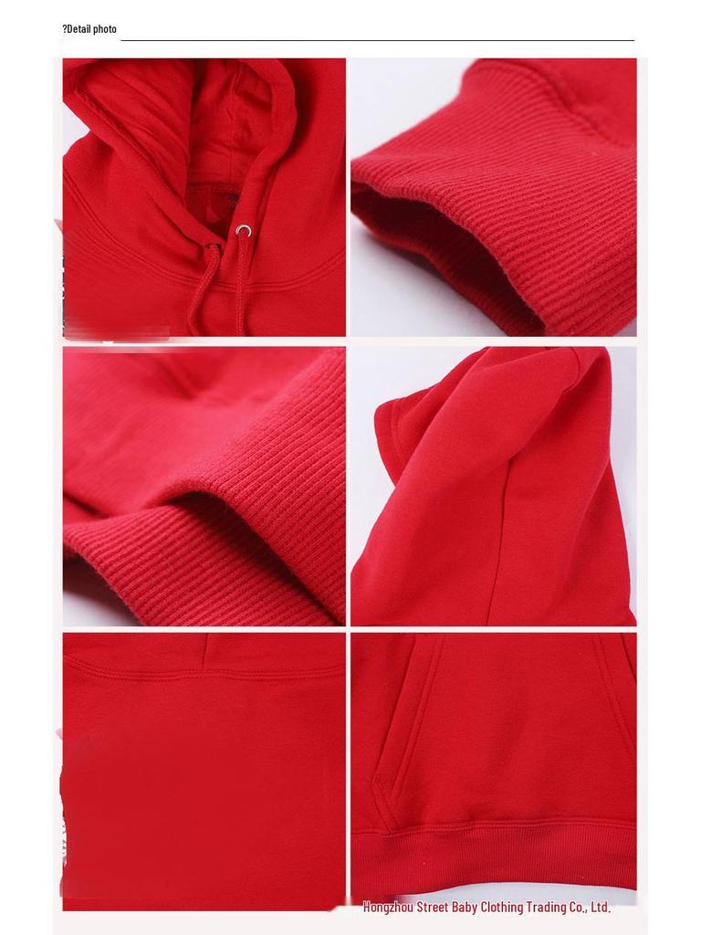 Custom Kids' Street Dance Hoodie - Fleece Lined, Thickened for Autumn/Winter, Solid Color, Hip Hop Performance Wear.