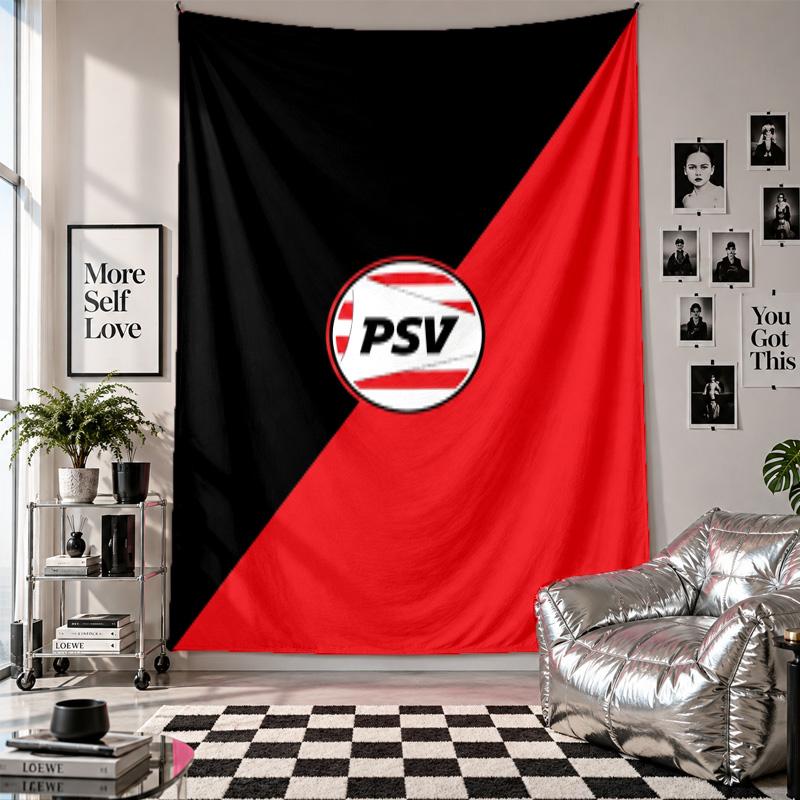 PSV Eindhoven FC Wall Tapestry Home Decor Wall Hanging Cloth for Bedroom Living Room Background