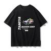 New Summer Men Cotton Print  T Shirt Anime Racing Men Oversized T-shirt Fashion  Casual and Relaxed Top Fashion