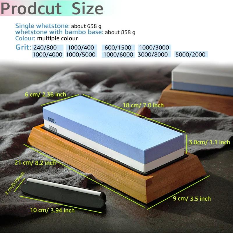 Точильный камень, точилка для ножей, профессиональный точильный камень, двусторонний набор, шлифовальный станок, водяной мокрый камень, кухонные аксессуары, инструменты