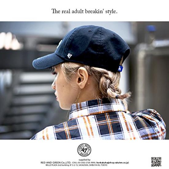 47BRAND Низкая кепка Los Angeles Dodgers Коллаборация MLB Главная лига бейсбола Аутентичная Размер F [B-RGW12GWS-BKD] Кепка, Кепка, (01) Черный,