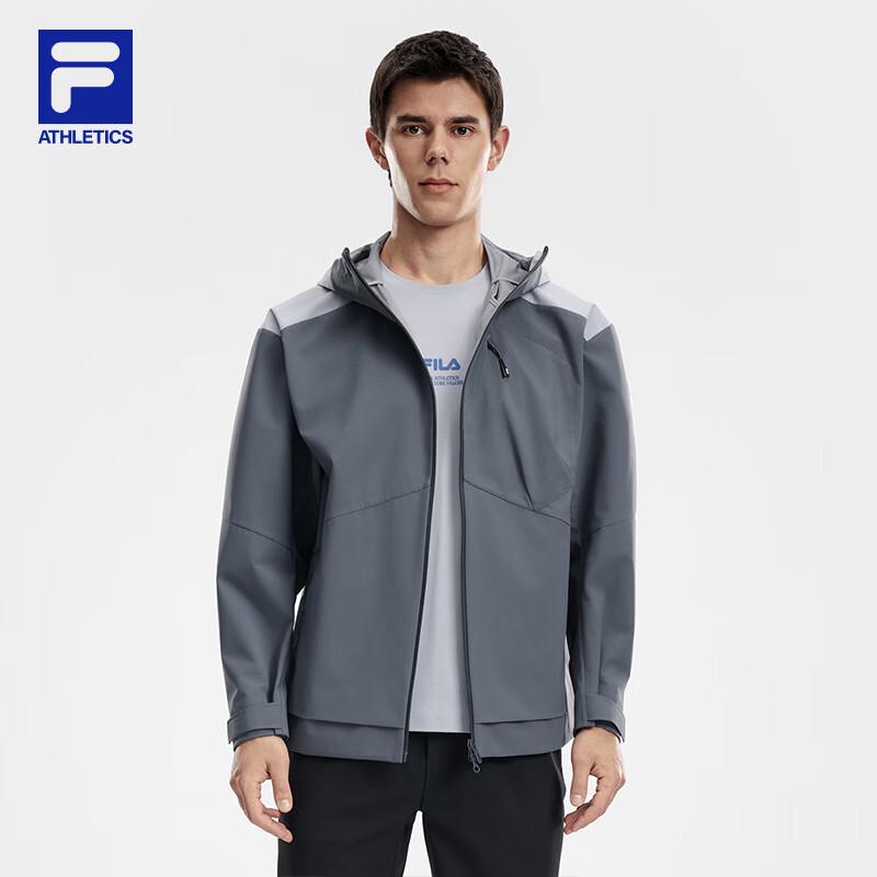 Fila Мужская тканая куртка с капюшоном в стиле колор-блок