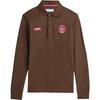 Originals X C.P. Company Collaboration Casual Simple Long Sleeve Polo Shirt Unisex Tops Brown JE8671