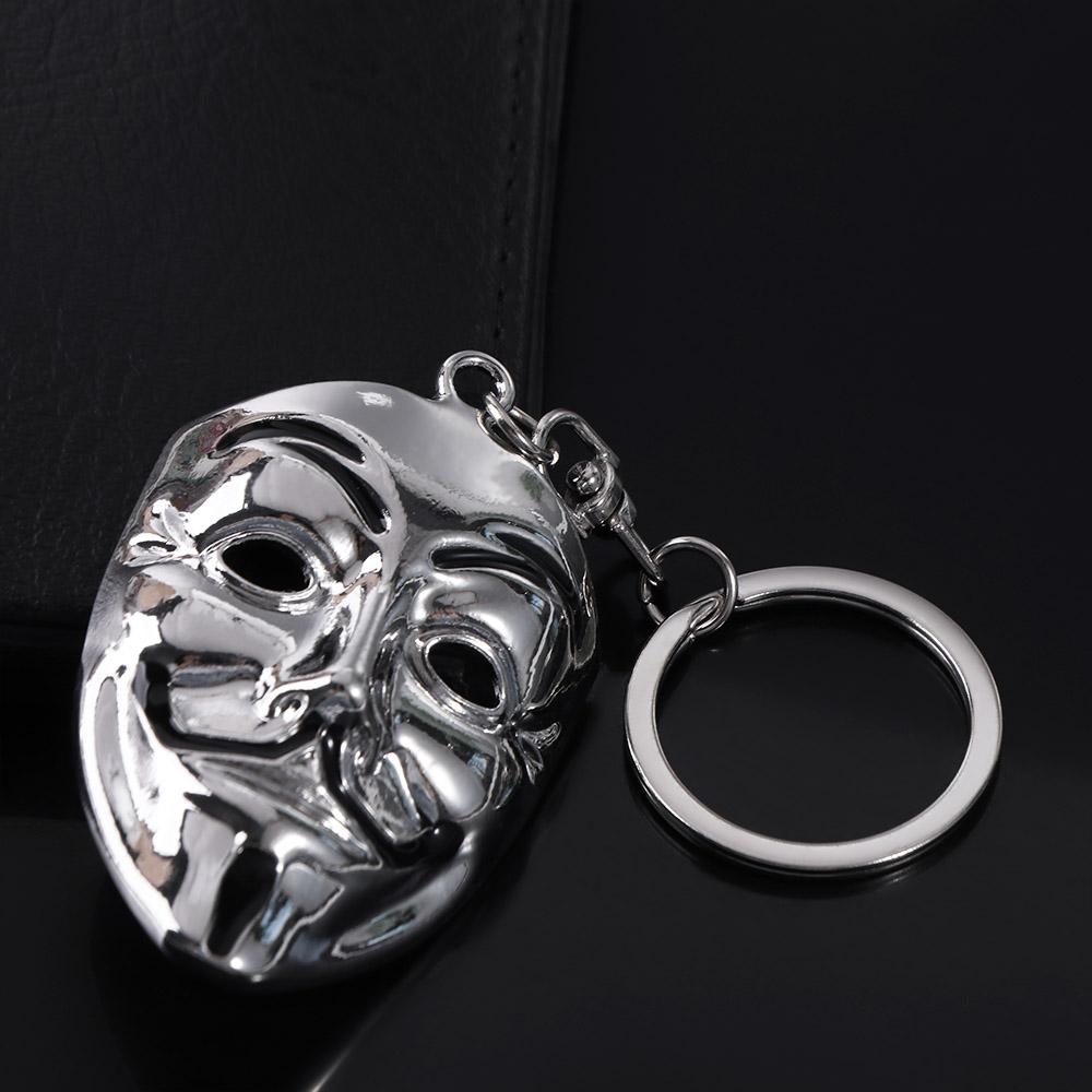 Маска Джокера Маска Брелок Аксессуар для ключей автомобиля Модный брелок с клоуном Женский