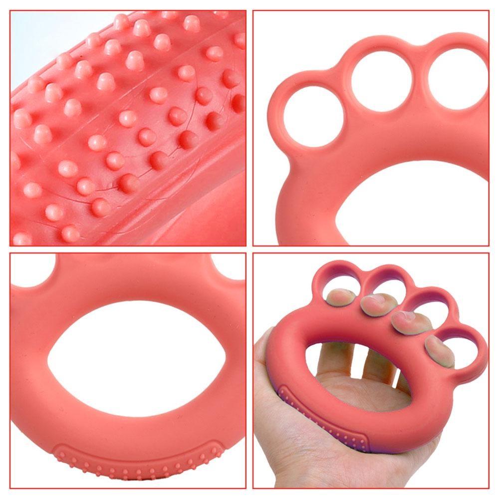 1 шт., устройство для захвата с пятью пальцами, носилки для упражнений на пальцы, тренажер для рукоятки, фитнес-игрушка для игры в мяч, резиновая силовая тренировка для мышц