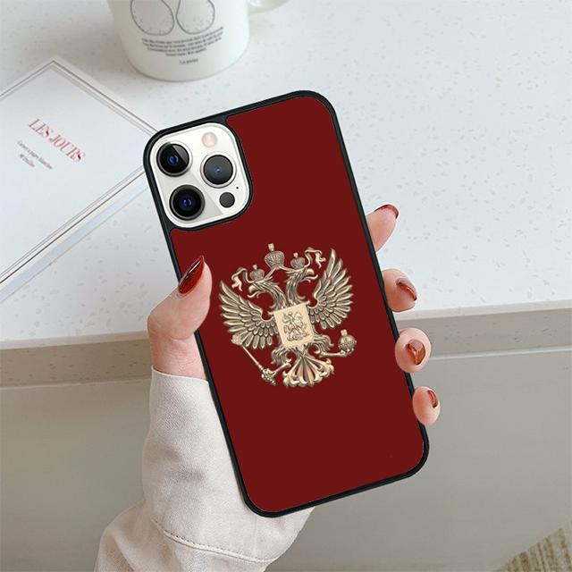 Russia Flag national emblem Phone Case For iPhone 17 Air 14 15 16 13 12 Max Cover For Apple 11 Pro Max Plus Coque