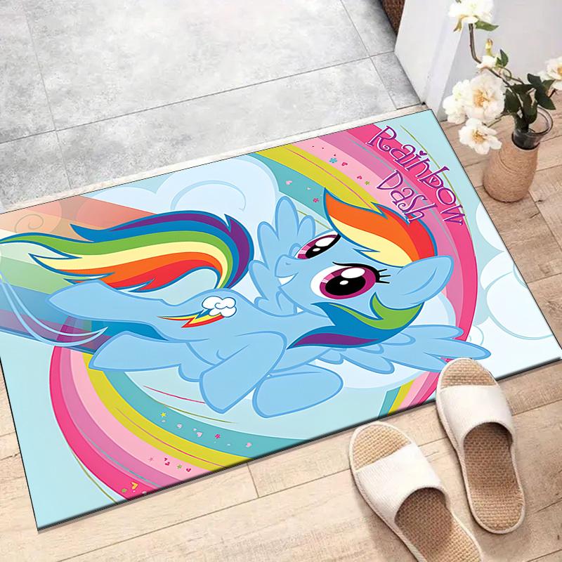 1 шт. Коврик с принтом My Little Pony 7 Дизайнов для Спальни Гостиной Домашний Декор Коврики Коврик Нескользящий Коврик для Прикроватной Зоны