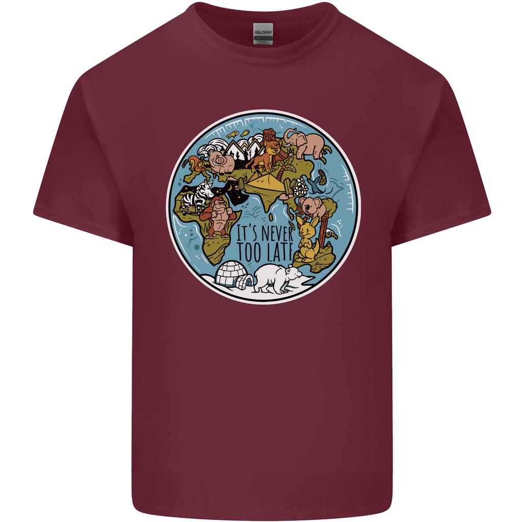 Climate Change Its Never Too Late Unisexs Light Cotton TShirt