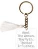 Key Chain For Aunty Engraved Acrylic Key Holder Housewarming Gift