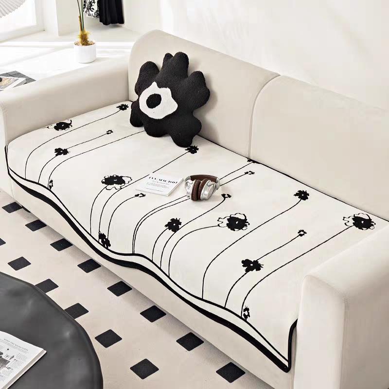 Modern Split-Seat Sofa Cushions - Non-Slip Chenille Leather Covers, All-Season Luxury Fit for 1-4 Seater & Sectional Sofas