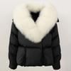 OFTBUY 2024 Winter Jacket Women Natural Real Raccoon Fox Fur Collar White Duck Down Coat Thick Warm Streetwear Casual Outerwear