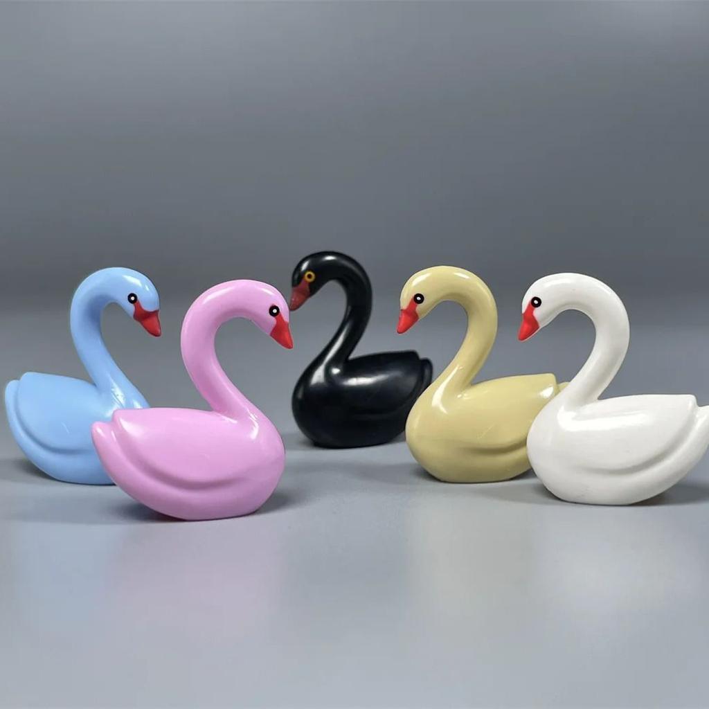non-toxic MOC Bricks Animal Duck Swan River Lake Farm Scene View Accessories DIY Building Blocks Toys for Children Gifts