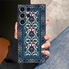 Ретро Этнический Узор Тотем Черный Мягкий Чехол для Телефона для Samsung Galaxy S21 FE S25 Edge S23 Ultra S24 Plus S20
