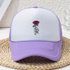 Ladies' Hat Cartoon Skeleton Hand Rose Printed Sponge Baseball Hat Truck Driver Webhat Summer Creative