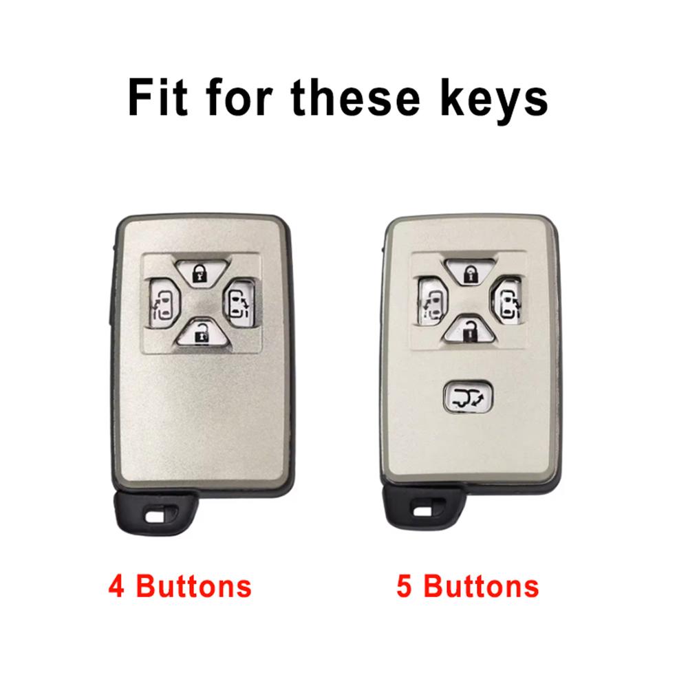 Модный ТПУ Чехол для Пульта Ключа Бесключевого Доступа для Toyota Noah Voxy Alphard Vellfire Previa Estima Isis Чехол-Крышка для Ключа Автомобиля 4/5 Кнопок