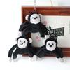 Little Plush Charming Monkey Keychain Soft Toy Black Gorilla 12cm