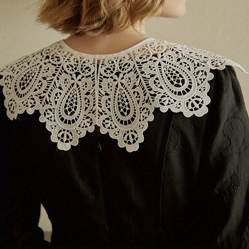 Female Cloud Shoulder Ming System False Collar Small Shawl\t Lace Shawl Peplum Openwork Collar Girl'S Accessory Hanfu