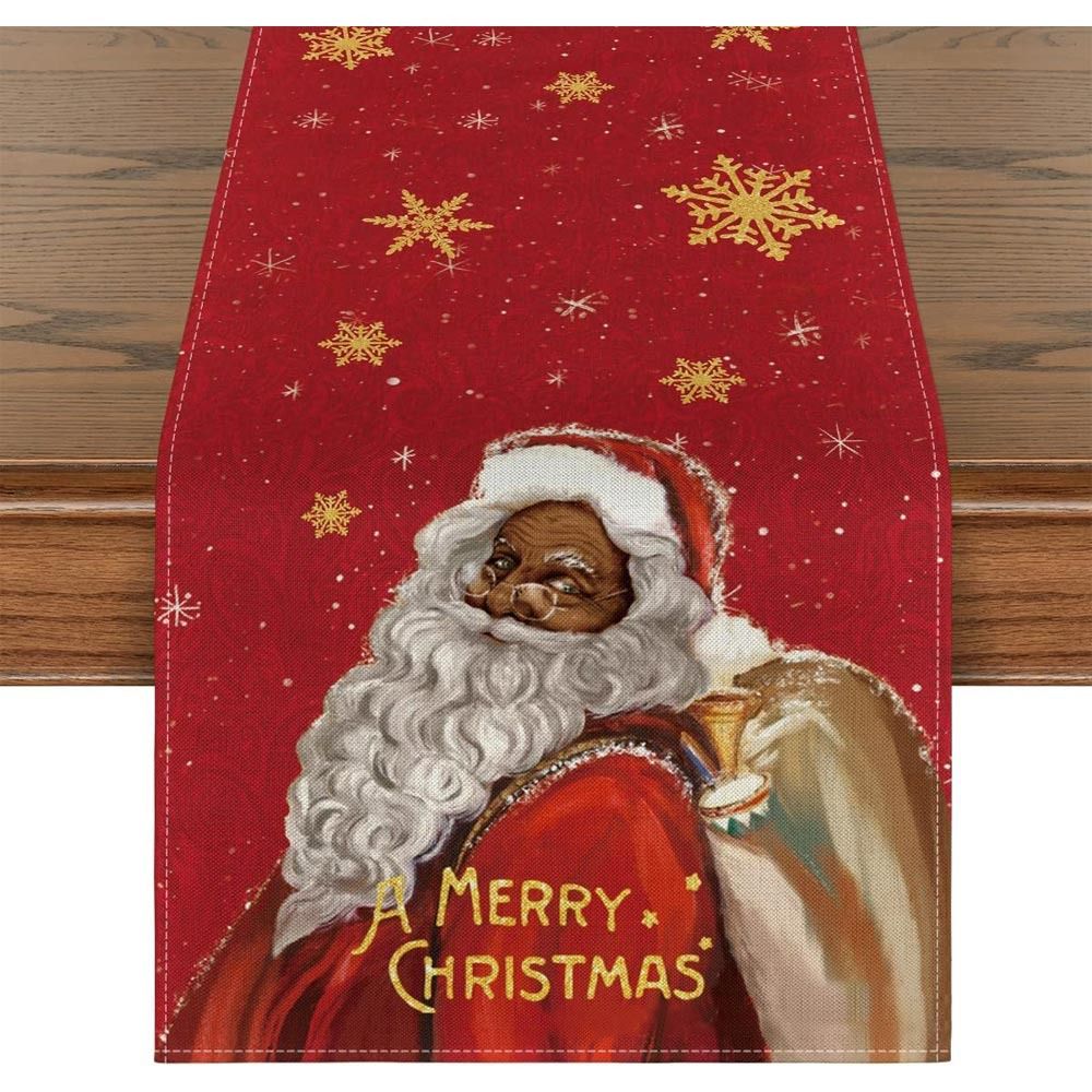 Merry Christmas Xmas Tablecloth Printed Table Cover New Year Table Flag Home Party Decor