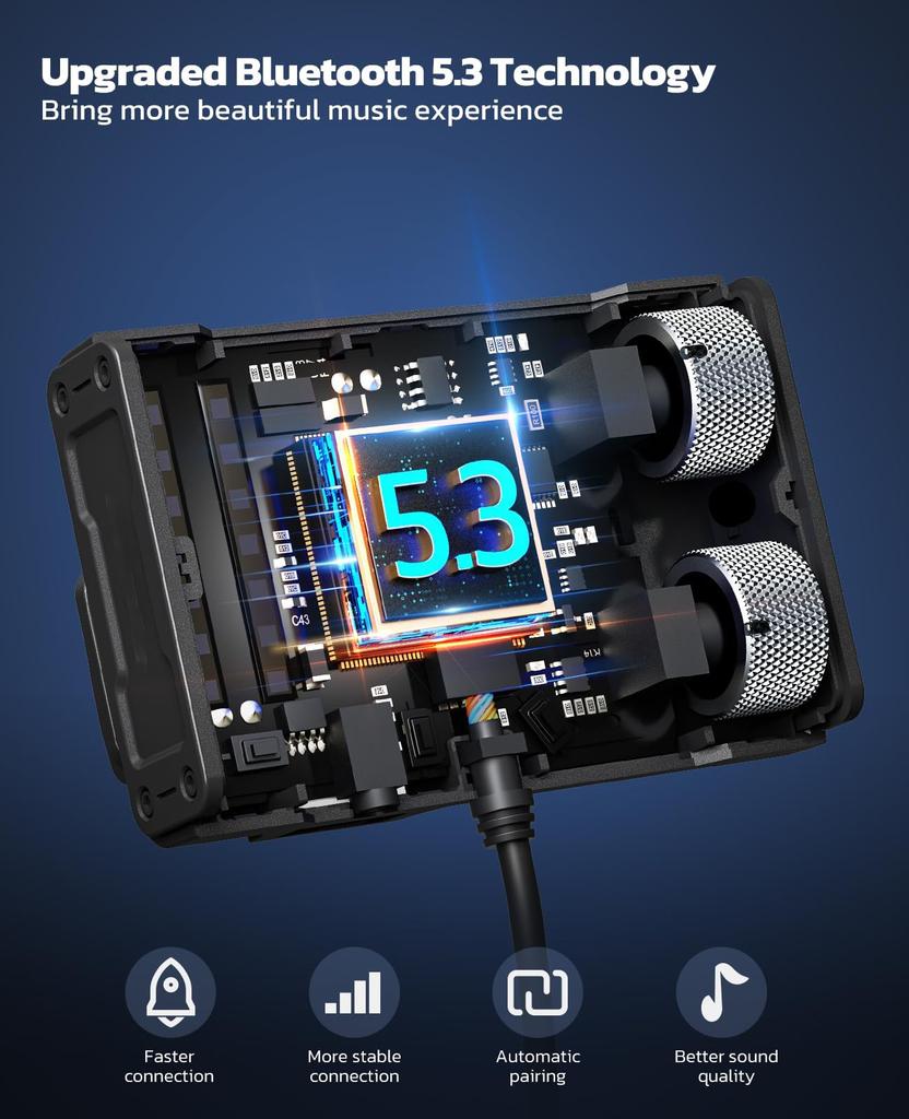 MT02 Bluetooth 5.3 беспроводной FM-передатчик улучшение звука для звонков без помощи рук DSP шумоподавление Type-C PD автомобильный зарядный адаптер