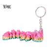 Fidget Toy for Stress Relief 3D Printed Articulated Fox Keychain, Flexible Joint Animal Pendant with Metal Unique Gift Friends Key Ring, Creative Desk