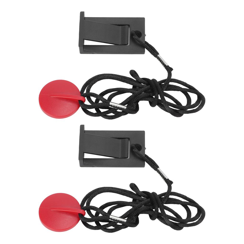 2 шт. Универсальный магнитный ключ безопасности для беговой дорожки, компактный, простой в эксплуатации ключ безопасности для беговых дорожек