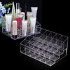 Clear Acrylic 24 Grid Makeup Organizer Storage Box Lipstick Nail Polish Display
