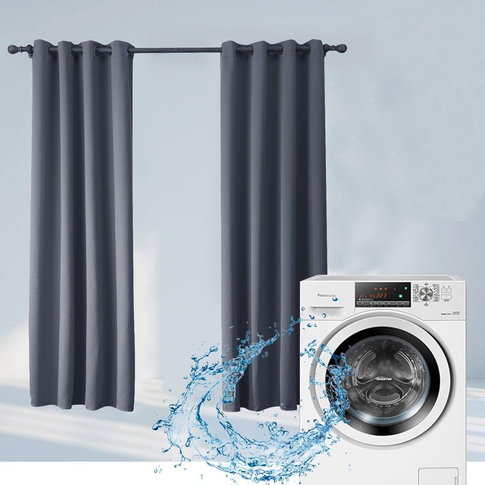 Opaque Curtains with Eyelets, Thermal Curtains, Heat Protection, Blackout Curtains