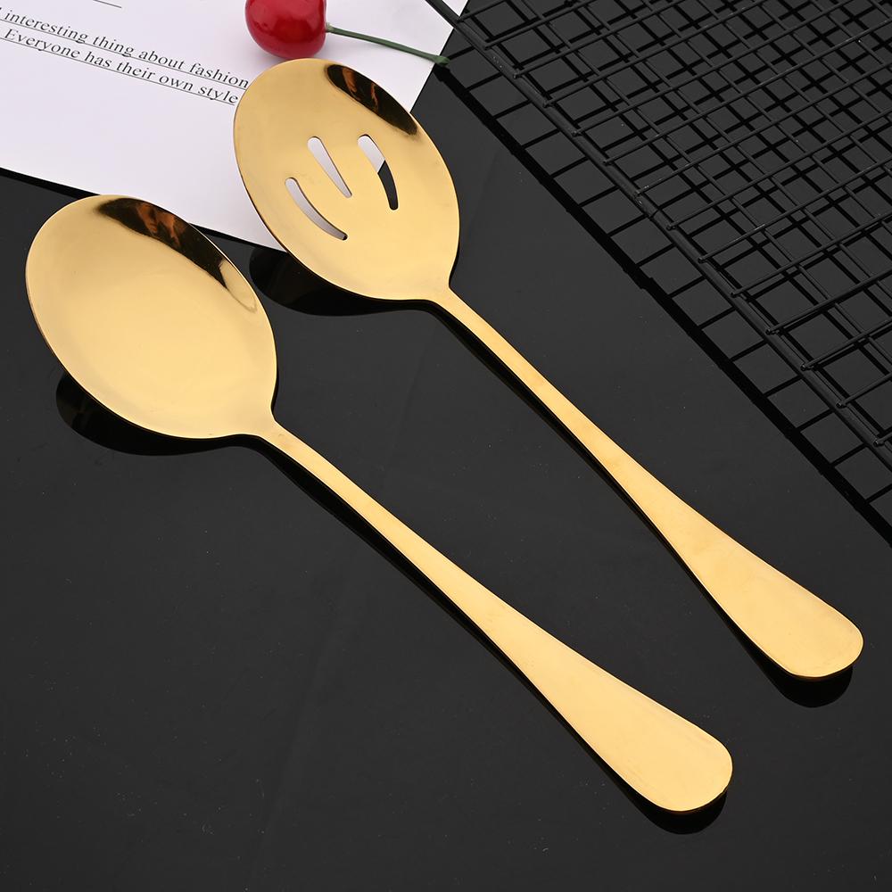 12 шт. набор ложек для салата из нержавеющей стали, кухонный сервер, посуда для макарон, общественная серебряная посуда с использованием инструментов для ресторана-шведского стола