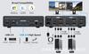 Dual HDMI 2.0 & USB 3.0 Input Hub with HDMI & Quad USB Output