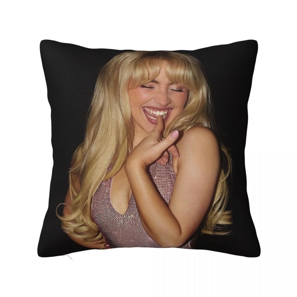 Singer Sabrina Carpenter Pillowcase Polyester Cushion Cover Decorative Pop Music Throw Pillow Case Cover Home Dropshipping 18'