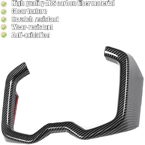 for Toyota RAV4 ABS Carbon Fiber Center Console Cup Holder Frame Trim Panel Cover Decoration for Toyota RAV4 2019 2020 2021 2022 Interior