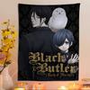 BBlack BButler Японский Принт Большой Настенный Гобелен Подвесной Таро Хиппи Настенные Ковры Комната Искусство Домашний Декор
