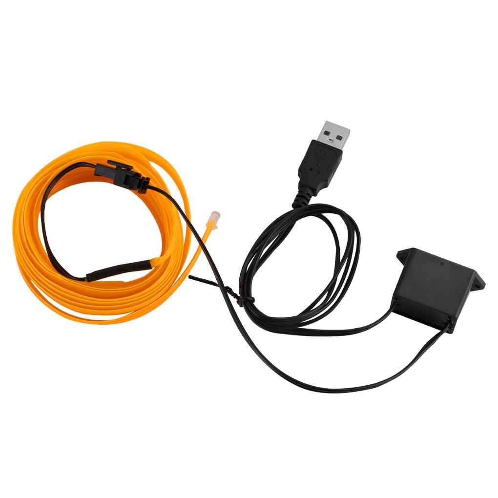 Светодиодная лента Лампа Свет Свечение Плоский край EL Провод Нить Лента Веревка Трубка