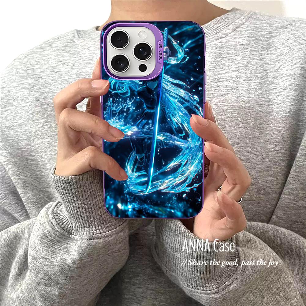 Мультяшный чехол для телефона Muichiro Tokito для iPhone 16 15 14 13 12 11 Pro Max X XR XSMAX 8 7 Plus Матовый противоударный задний чехол