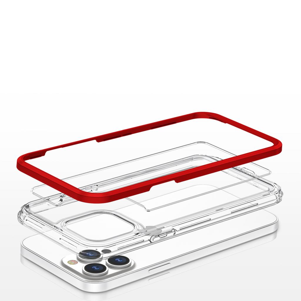 Чехол Hurtel Red Frame Gel для iPhone 13 Pro Max