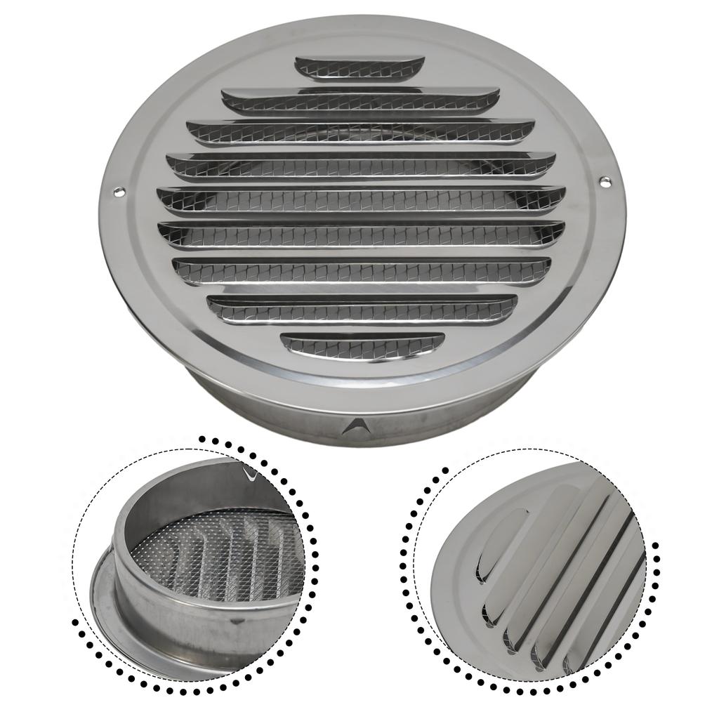 Anti Rust Air Vent Grill Cover Insect Protection Silver