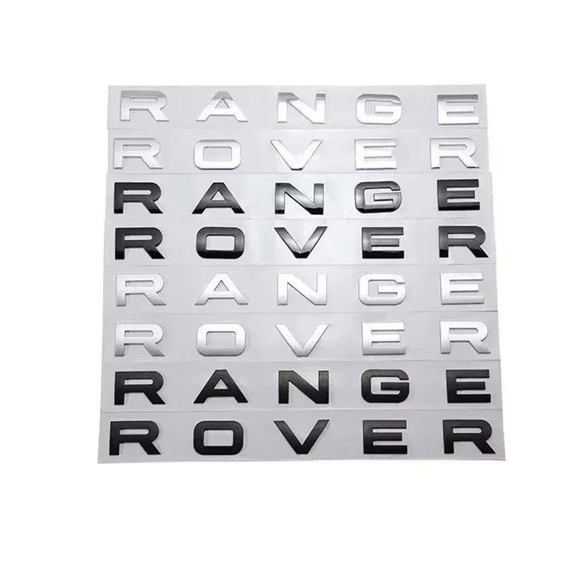 Car Front Grille Emblem Rear trunk Logo Badge Sticker Accessories For Land Rover Discovery 2 3 4 Range Rover Freelander SVR XS1