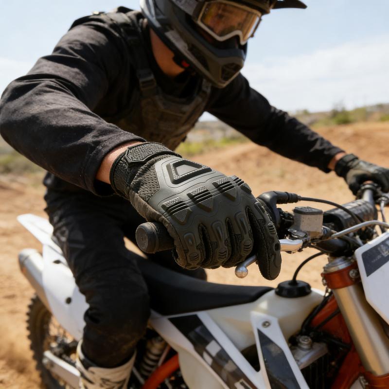 YANBIGUO Tactical Gloves Wear Resistant for Off-Road Motorcycle Cycling Climbing, Ideal Off-Road Motocross Gift for Riders