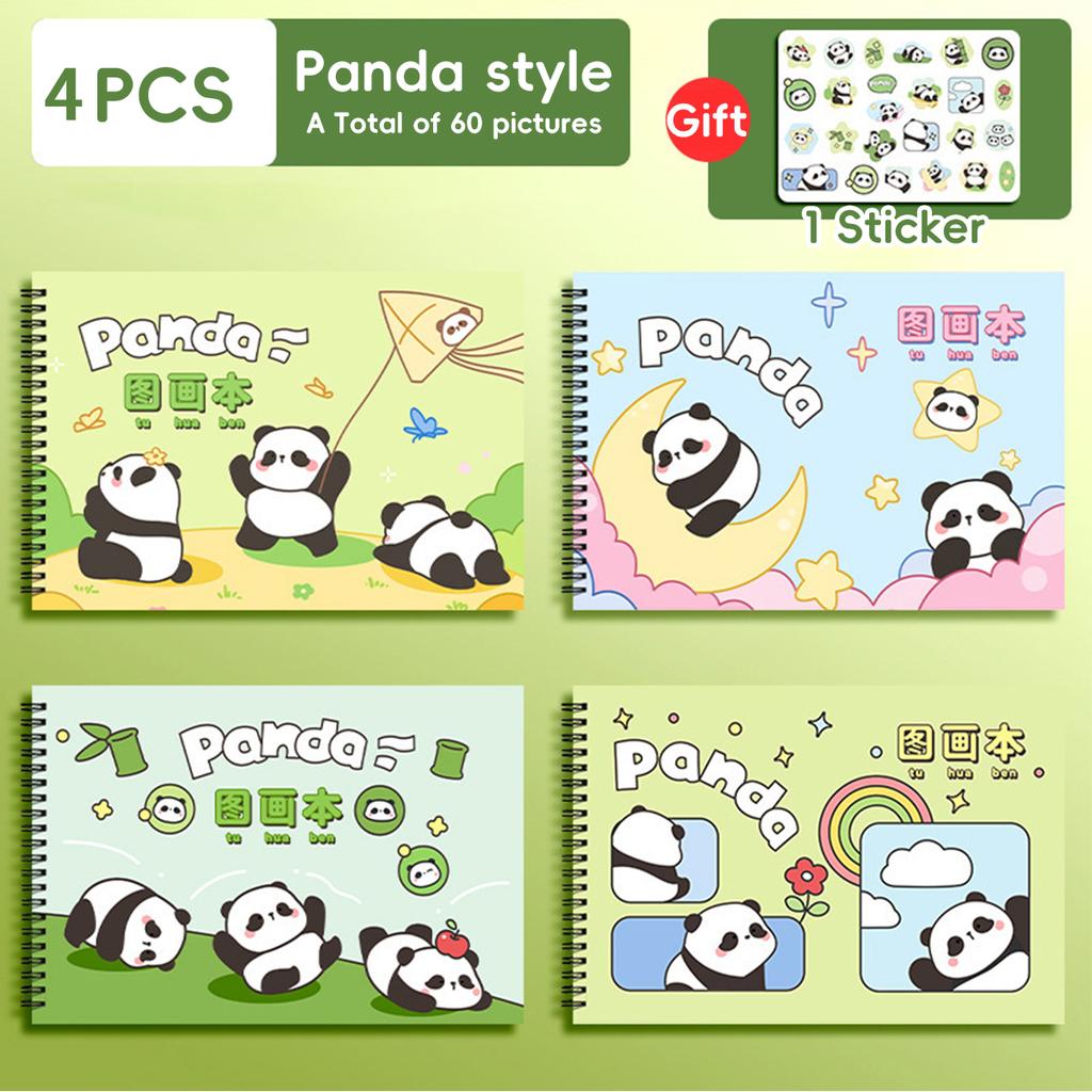 1pcs Kawai Capybara Picture Book A4 Thickened 50 Sheets of Paper Children's Blank Sketch Art School Students' Drawing Supplies