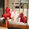 Creative Plush Horse Doll Pendant Mascot Doll Pony Key Ring New Year Horse Hanging  New Year Decor