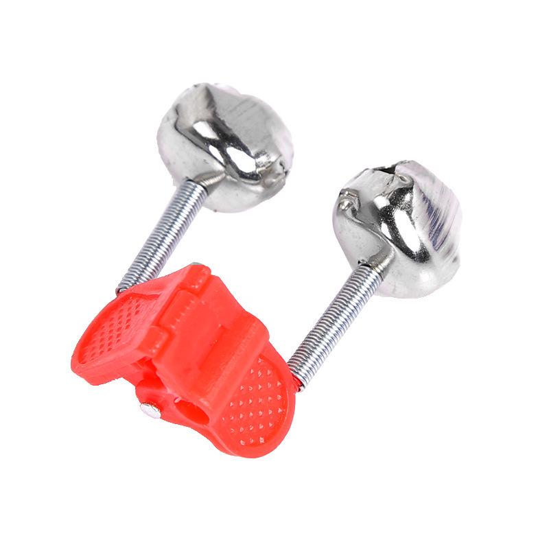 Dual Ring Luminous Fishing Rod Alarm Bell with Anti-Drop Feature